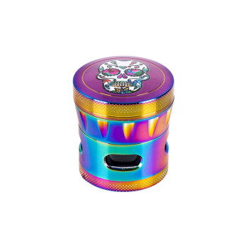 ZORR Grinder Skull/Leaf Design 43mm -4 Teil.