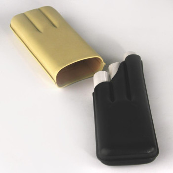 Trinidad Etui Leder 3er beige-schwarz