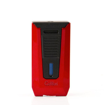 COLIBRI Cigarren-Feuerzeug "Slide" rot/schwarz Laser - 1