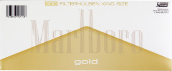 MARLBORO GOLD 200 Zigaretten Hülsen - 1