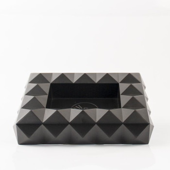 COLIBRI Cigarrenascher Metall "Quasar"schw.6 Ablagen