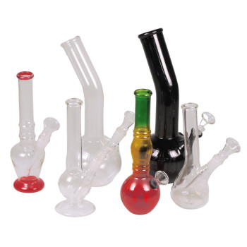 Bong Glas verschiedene Designs sortiert 17-25cm Höhe - 1
