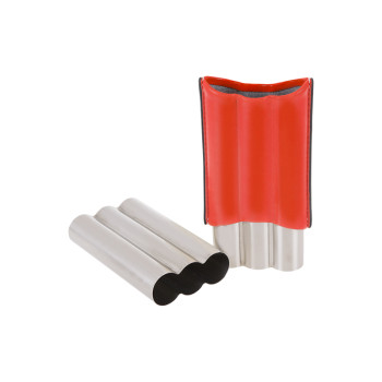 Zigarrenhülle stainless steel 3-er rot - 2