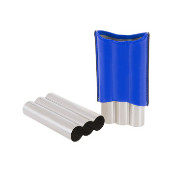 Zigarrenhülle stainless steel 3-er blau - 2