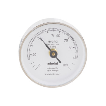Adorini Haar-Hygrometer, kleiner silberner Polybeutel