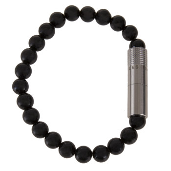 Solo Bracelet Bohrer Steel Onyx Size M - 1