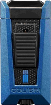 COLIBRI Zigarren-Feuerzeug"Stealth II" blau/schwarz Laser - 1