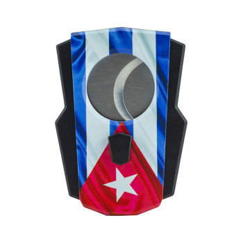 Zigarrenabschneider "Cuba Flag" Doppelklinge, 27mm Schnitt - 2