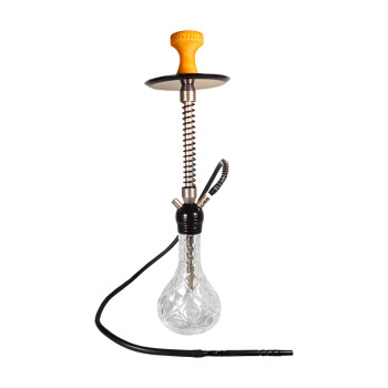 Shisha "Alima" transparent, Aluminium silber 1er/ 65cm