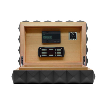 Colibri Desktop Humidor "Quasar" Schwarz f.ca. 40-45 Zigarren - 2