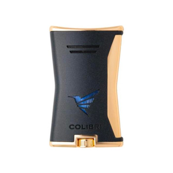 COLIBRI Feuerzeug Slim schwarz/gold - 2