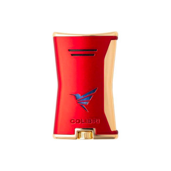 COLIBRI Feuerzeug Slim rot/gold - 3