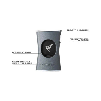 COLIBRI Zig.Abschneider Slim schwarz/schwarz