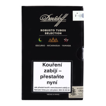 Davidoff Robusto Tubos Selection Black 3er - 3
