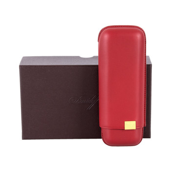 Davidoff Etui XL-2 rot/gold Leder