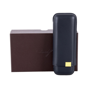 Davidoff Etui XL-2 blau/gold Leder