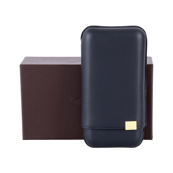 Davidoff Etui XL-3 blau/gold Leder