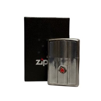 ZIPPO street chrome Plakette "Wave Flame Design" 2005897